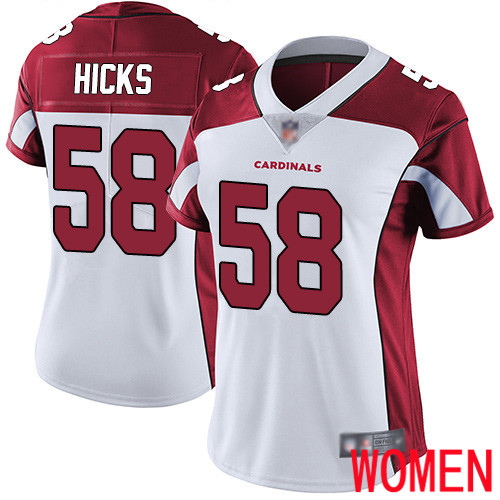 Arizona Cardinals Limited White Women Jordan Hicks Road Jersey NFL Football 58 Vapor Untouchable